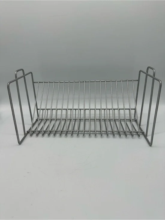 Vintage IKEA Vink Silver Gray Wire CD Tower Rack Stand Holds 20 CDs 12” Storage