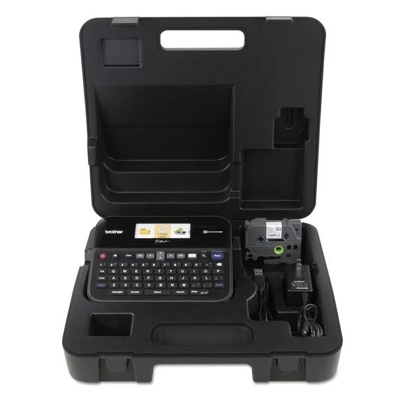 Brother P-touch PT-D600VP PC Connectable Label Maker W/Hard Case AC Adapter Tape