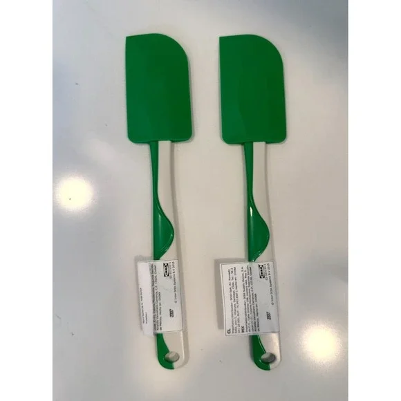 Set‎ 2 Ikea GUBBRORA Rubber Flexible Spatula Scraper Green, Brand NEW
