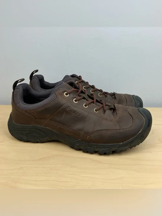 Keen Men’s Size 10.0 Targhee III Oxford Brown Leather Low Top Hiking Shoes