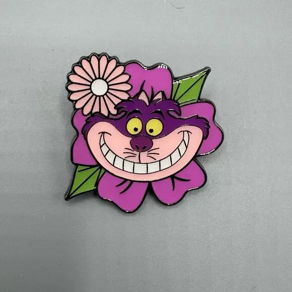 Loungefly Disney Alice's CHESHIRE CAT Floral Blind Box Enamel Pin New Open Box