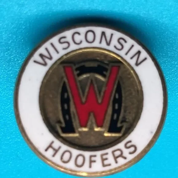 Wisconsin Hoofers Enamel Lapel Pin Outdoors Club University Wisconsin Madison