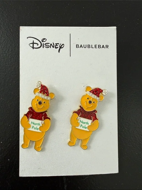 NEW Disney Baublebar x Disney Winnie The Pooh Earrings
