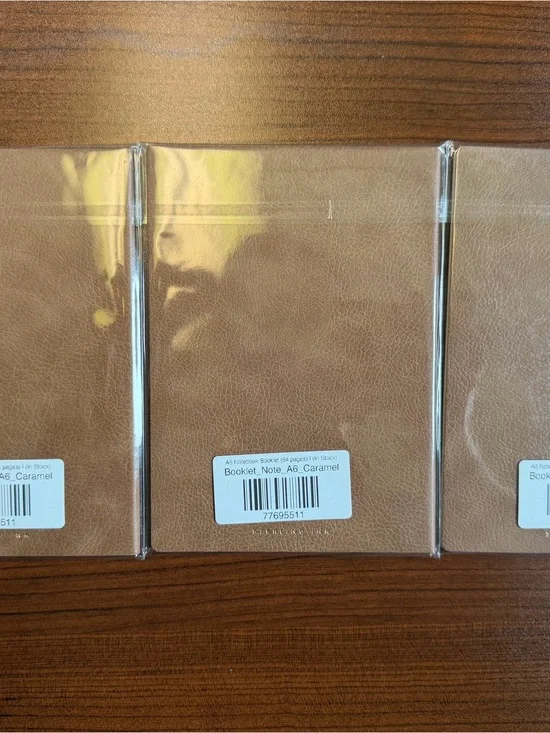 A6 Caramel Sterling Ink Booklets