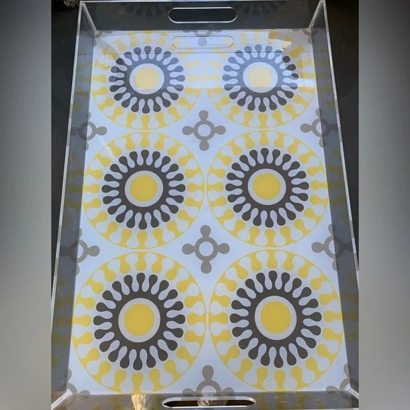 Happy chic Jonathan Adler serving tray.