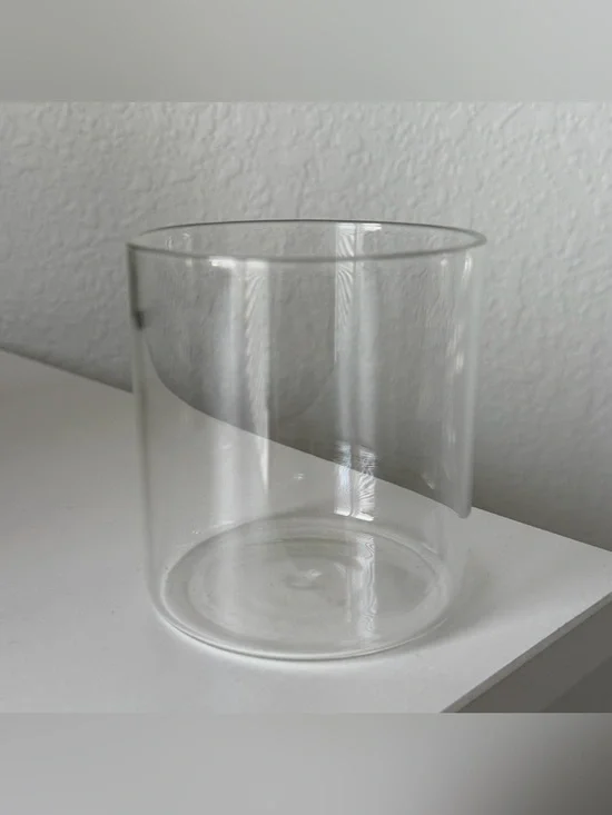 14 oz Cylinder Glass Jar (No Lid) Storage Container Pencil Pen Holder
