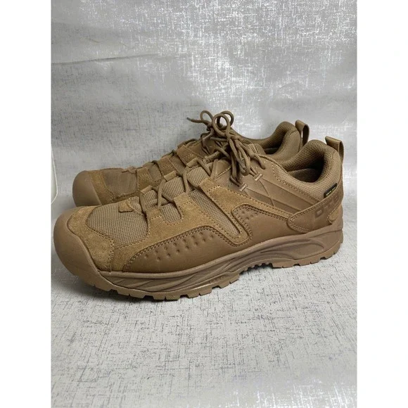 OTB Tactical Hiking Shoes Coyote Brown Waterproof Low Top Boots Mens 11.5