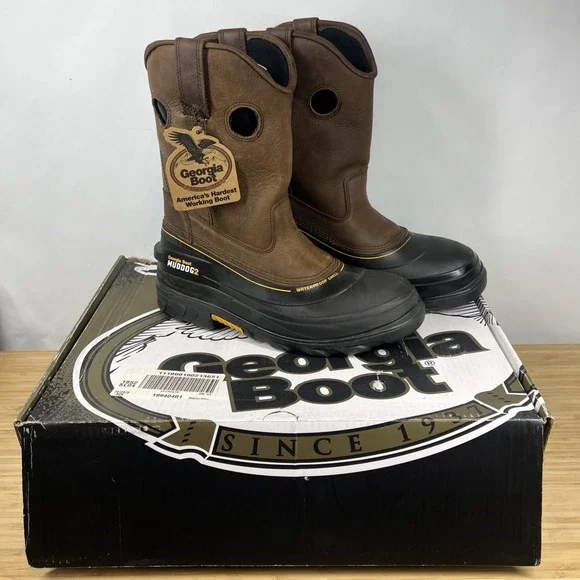 Georgia Boot Muddog G2 GB00229TS Men's Size 11M Waterproof Pull-On Boots NIB