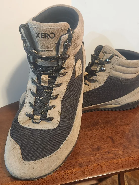 Xero Shoes Boots Mens Sz 15 Brown Beige Black Ridgeway Waterproof Hiking Suede