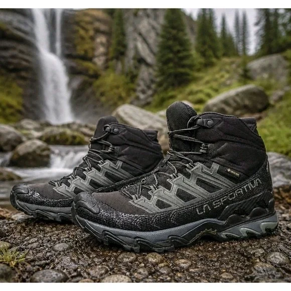 La Sportiva Men's Ultra Raptor II Mid GTX Black/Clay Trail Boots 8.5 / EU 41