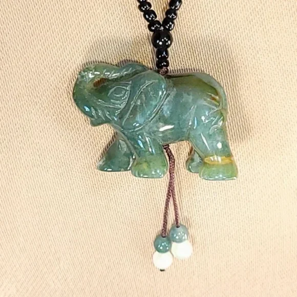 Elephant Figure Pendant Necklace
