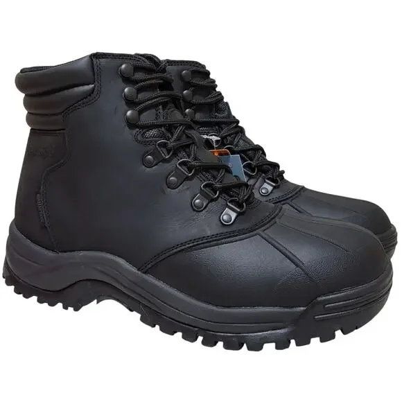 Propet Men Blizzard Mid Lace Up Insulated Winter Boots Size US 11W Black