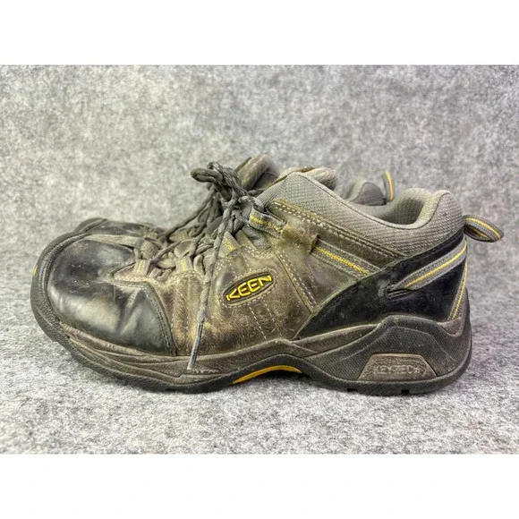 Keen Detroit XT‎ Utility Work Shoes Mens 12D Black Leather ESD SD ASTM F2892-18