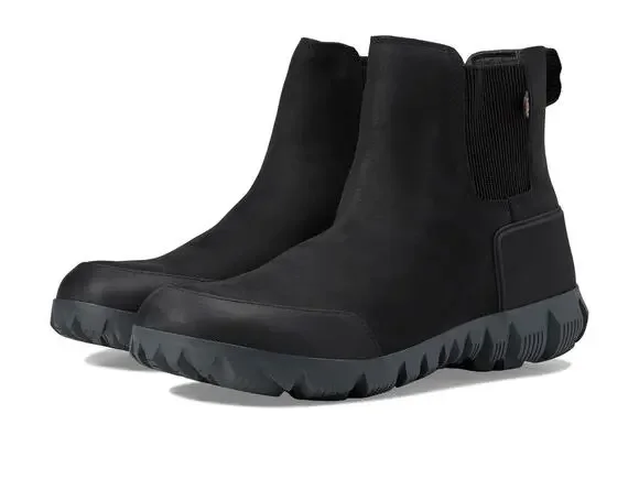 BOGS ARCATA URBAN LEATHER CHELSEA BLACK 14 D (M)