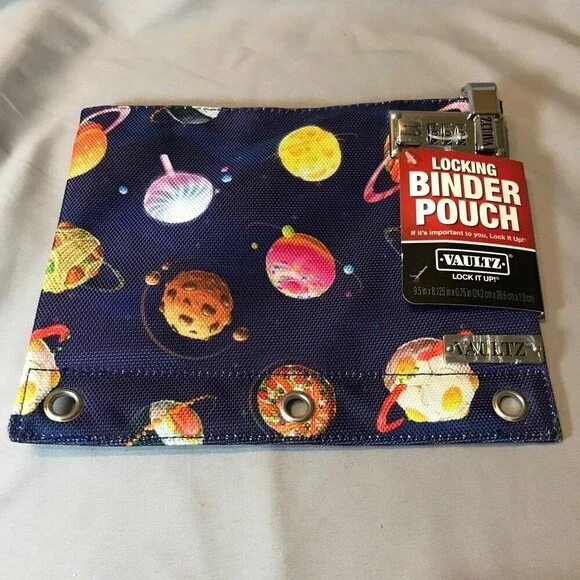 Vaultz Locking Binder Pouch for School or Home