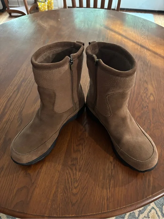 L.L. Bean Tan Suede Zip-Up Men's Boots