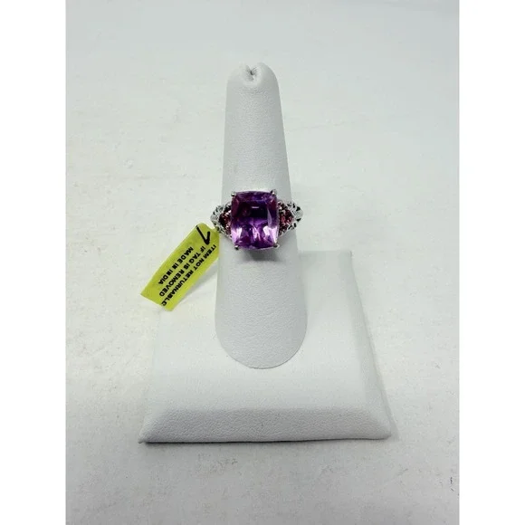 Shop LC Pink Moscato Quartz/Morro Redondo‎ Pink Tourmaline Size 7 Ring 5611