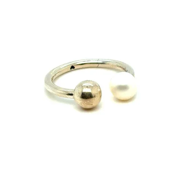 Retired‎ Pandora Contemporary Pearl Open Ring