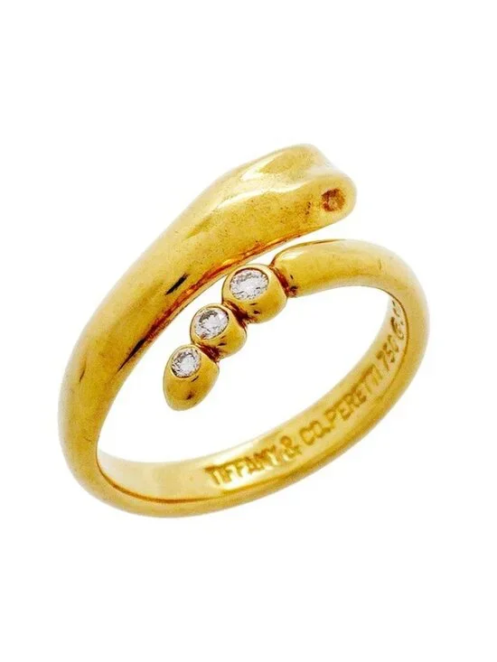 Tiffany & Co Ring Snake 18k Yellow Gold Diamond