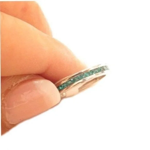 Vintage Channel Set‎ Eternity Band Ring 3mm Size 5