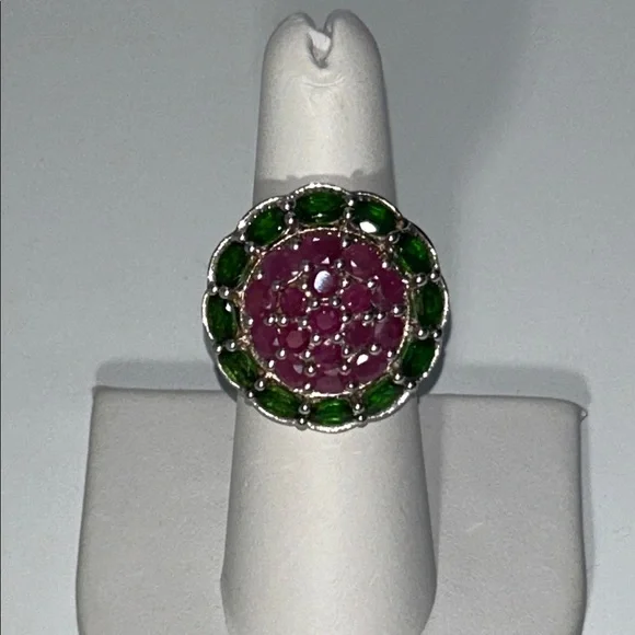 NWOT 925 India Sterling Silver Genuine Gemstone Ring