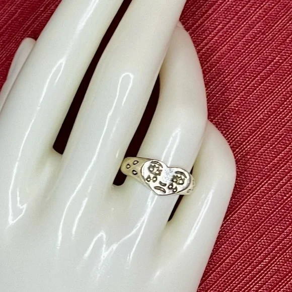 Crying Heart Face Ring