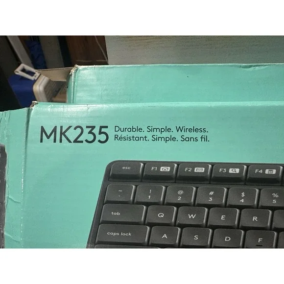 2 Logitech MK235 Wireless USB Connection Keyboard and Mouse Combos for PC Laptop