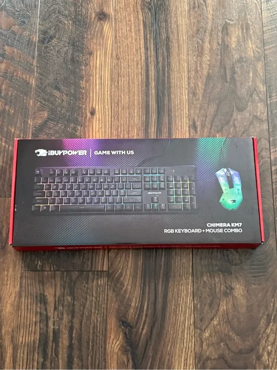 iBUYPOWER Chimera KM7 RGB Keyboard + Mouse Combo - Black with RGB Accents