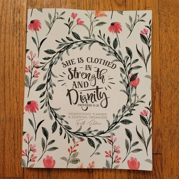 Academy‎ of Excellence Homeschool Planner White Floral FAITH EDITION Proverbs