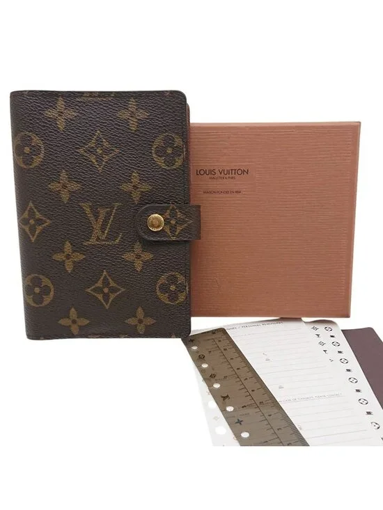 Louis Vuitton Agenda PM Monogram Notebook Cover Ruler