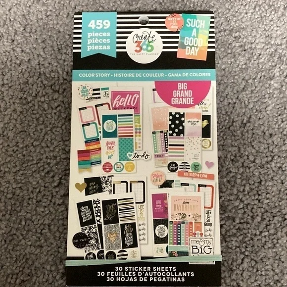 Happy planner color story sticker book