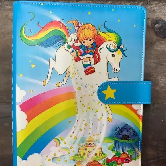 Rainbow Brite A5 6 ring binder with matching paper