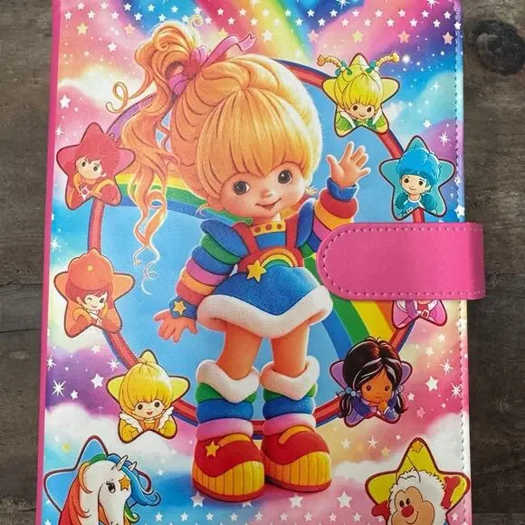 Rainbow Brite A5 6 ring binder with matching paper