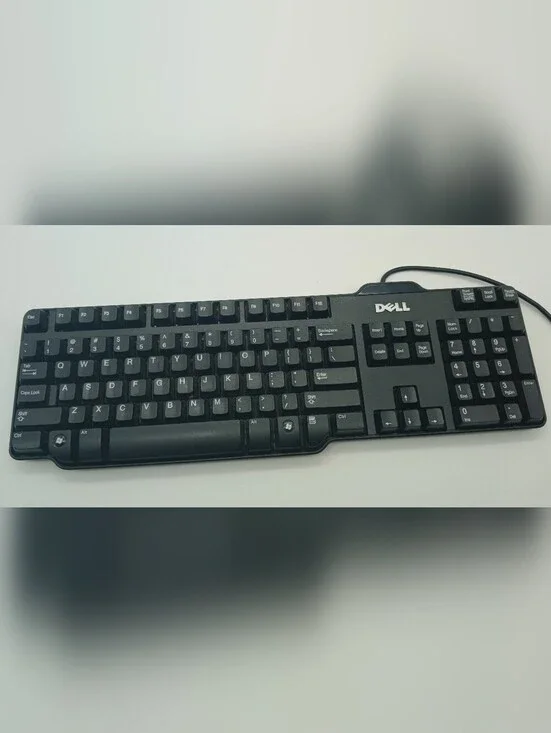 Dell Black Wired USB Full-Size Keyboard with Numeric Keypad
