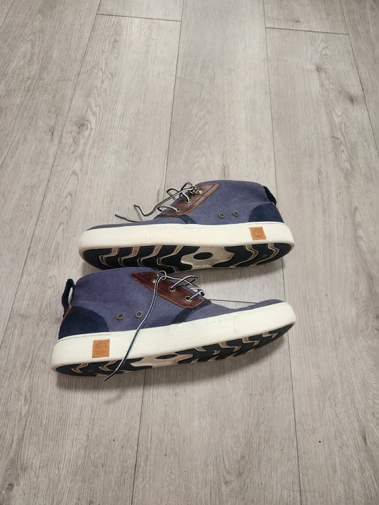 Timberland Sensorflex Navy Canvas Chukka Boots 8.5