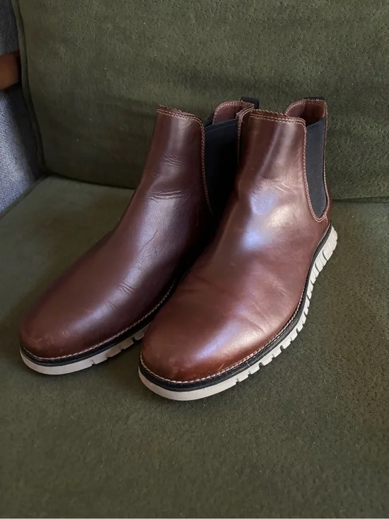 Cole Haan Brown Leather Men's Chukka Boots