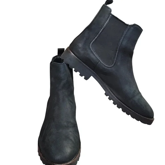 Thursday Boot‎ Co Legend Chelsea Boots Matte Black Rugged Slip-on Womens 12 Lug