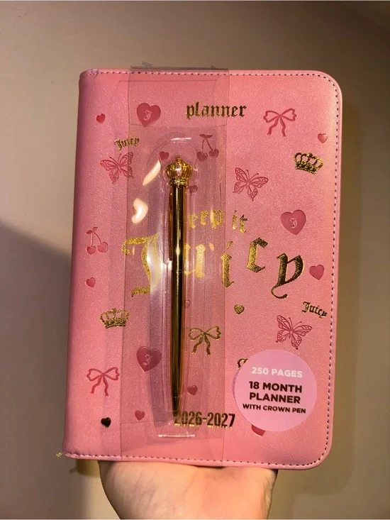 Juicy Couture 2026–2027 18 Month Planner with Crown Pen 💖 New in Package