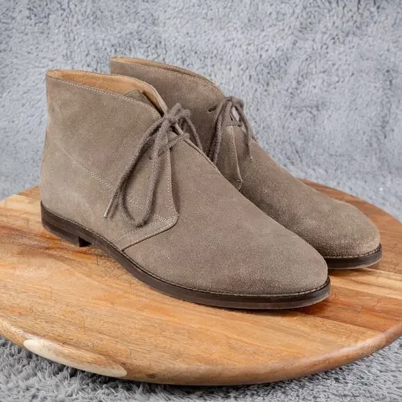 Johnston & Murphy J&M 1850 Allister‎ Sneaker Gray Leather Size 9.5 M