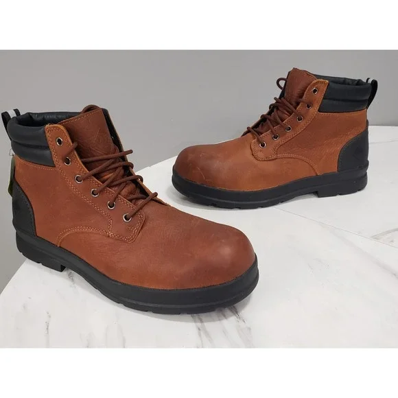 NEW NO BOX 13 WIDE MUCK MEN'S CHORE FARM LEATHER‎ COMP TOE CHELSEA BOOTS