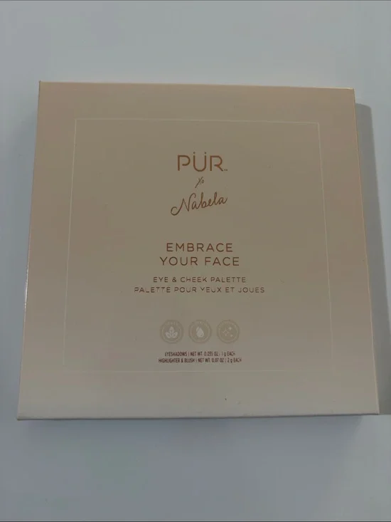 PÜR Embrace Your Face Eye & Cheek Palette - Nude Pink Gold Packaging