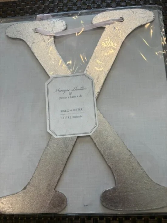 Pottery Barn Monique Lhuillier Decorative Letter X