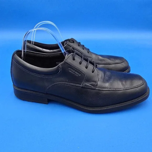 Rockport Walkability adiPrene V73841 Men's Black Leather Oxford Waterproof 10.5M