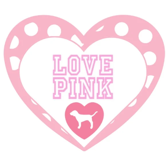 120 Pink Thank you stickers