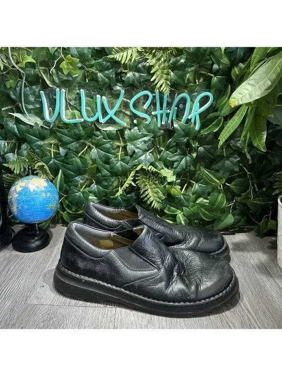 Dr. Martens Orson AW004 Black  Leather Slip On Shoes Round Toe Men’s 13