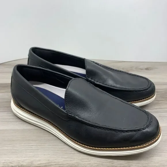 Cole Haan Men's‎ Original Grand Venetian Loafer Black Leather Slip On Size 8 M