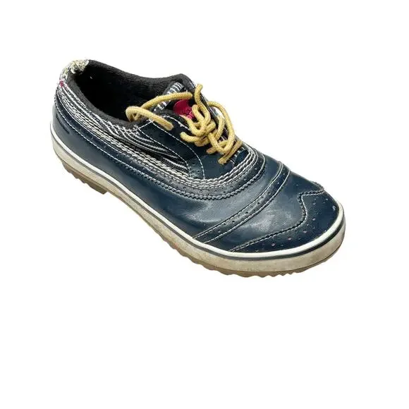 Sorel Tivoli NL 1628-007 Oxfords Navy Waterproof Duck Shoes Leather US 7 Men's
