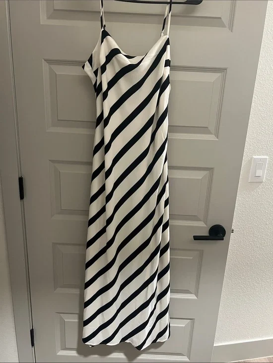 Abercrombie striped maxi dress