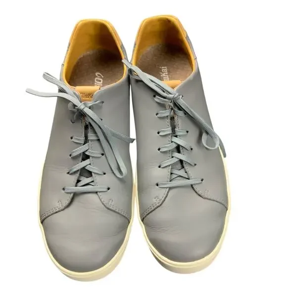 OluKai Lae’ahi Lī Ili Men’s Size 12 Gray Leather Casual Comfort Sneakers Shoes