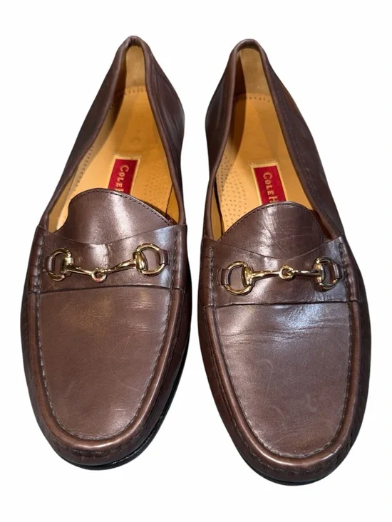 Cole Haan Brown Leather Horsebit Loafers